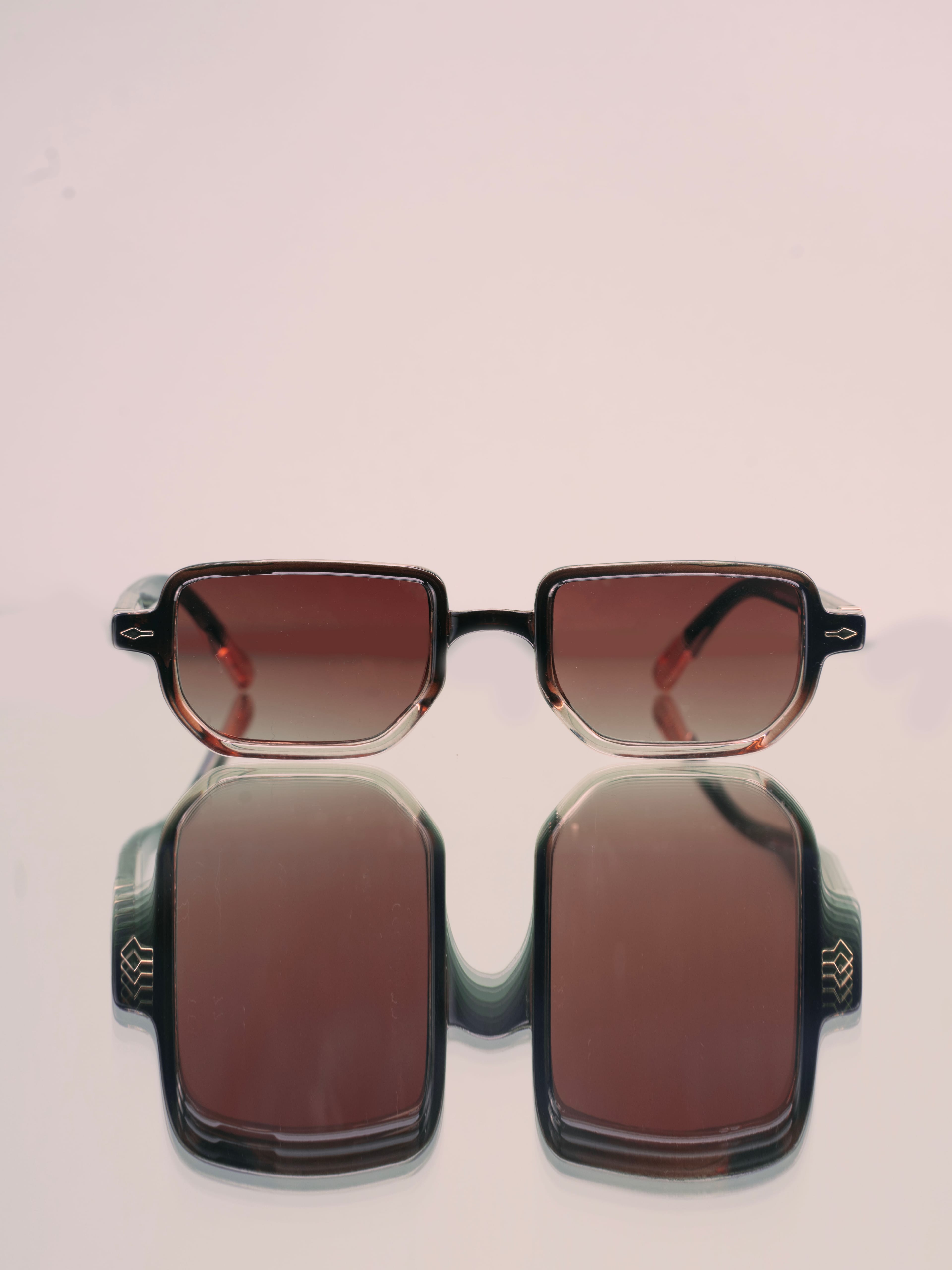 Glasses photographed up close
